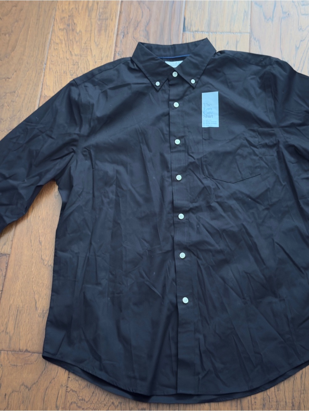 Men's Black Button-Down Shirt -